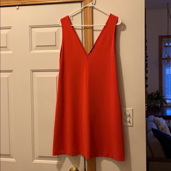 theory orange dress